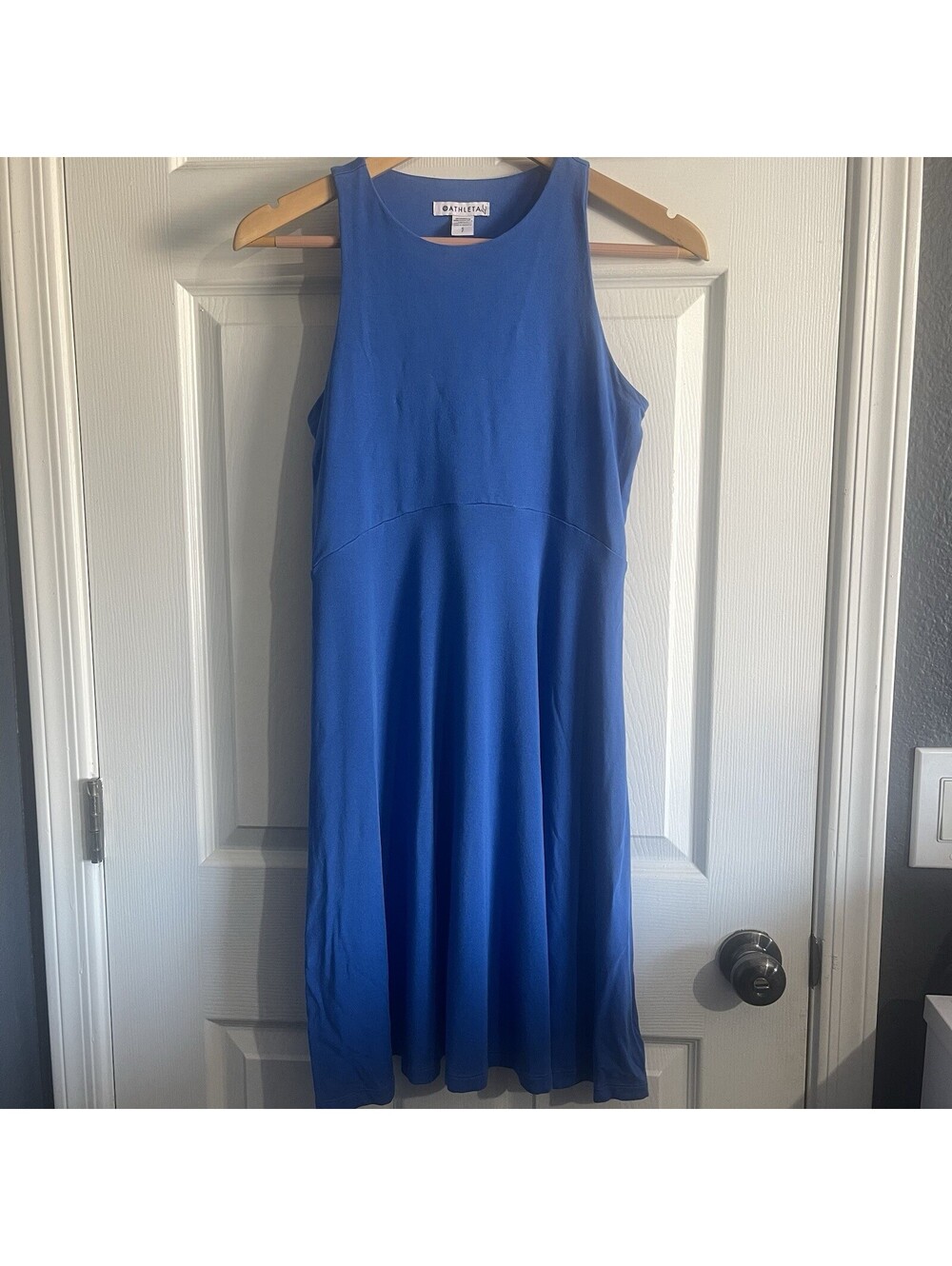Athleta Santorini Thera Dress Sz S Tank A-Line Swing Sleeveless Summer Active